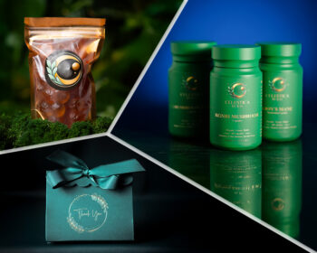 The Celestica by Ray Gift Duo (Any 1 capsules + 10 Mushroom Blend Gummies Refill)